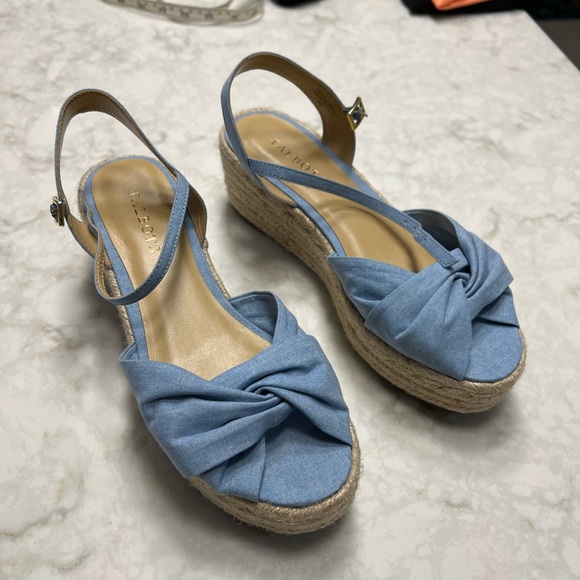 Talbots espadrille wedge heel sandals - Picture 2 of 9
